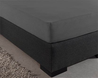Einzel Jersey 135 gr. Spannbettlaken Anthrazit 80/100 x 200 cm - Palo24