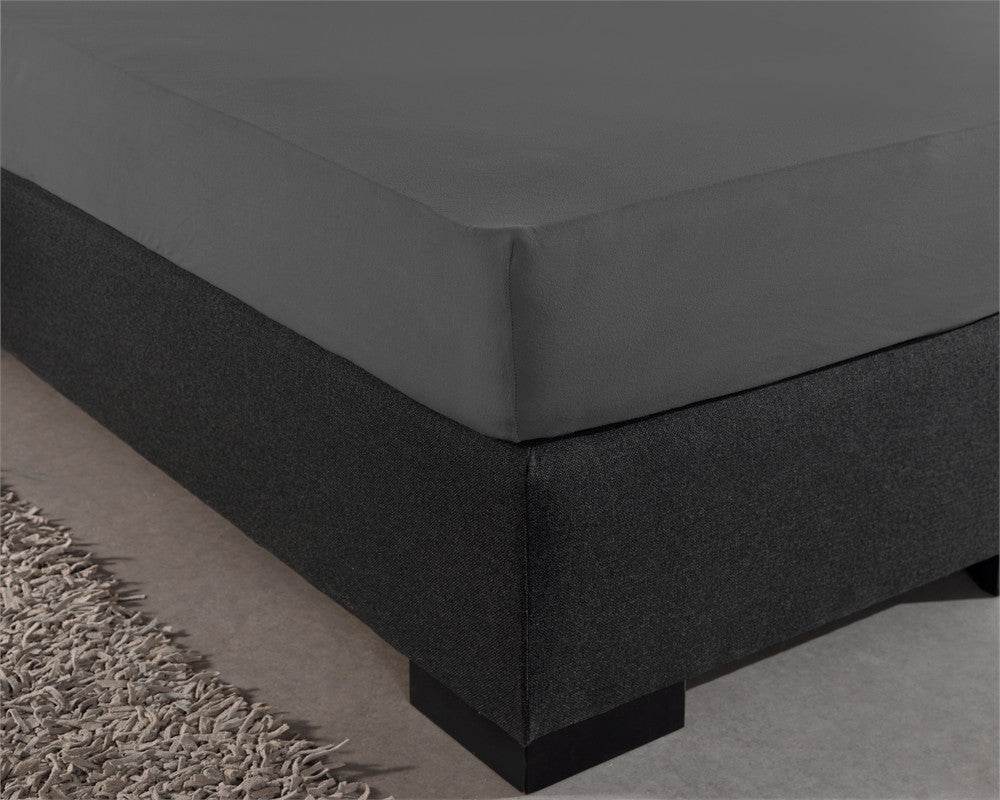 Einzel Jersey 135 gr. Spannbettlaken Anthrazit 140 x 200 cm - Palo24