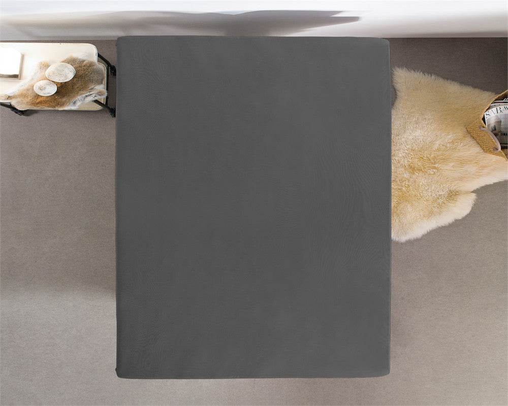 Einzel Jersey 135 gr. Spannbettlaken Anthrazit 140 x 200 cm - Palo24