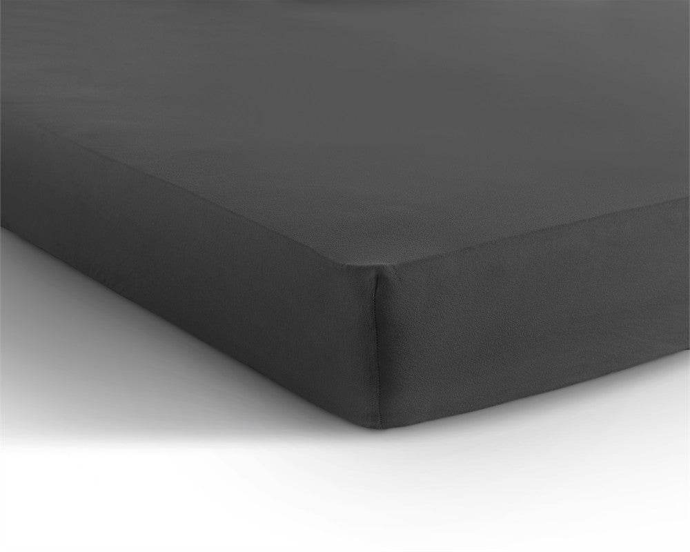 Einzel Jersey 135 gr. Spannbettlaken Anthrazit 140 x 200 cm - Palo24