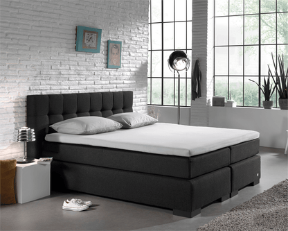 Split Topper Jersey Spannbettlaken Weiss 200 x 220 cm - Palo24