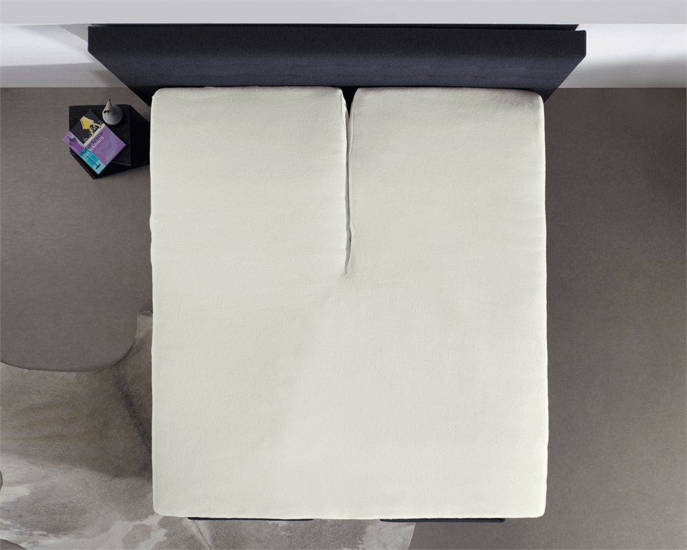 Split Topper Jersey Spannbettlaken Creme 160 x 220 cm - Palo24