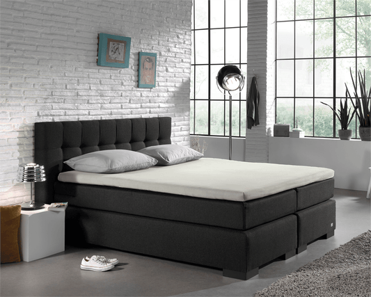 Split Topper Jersey Spannbettlaken Creme 160 x 220 cm - Palo24