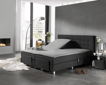 Split Topper Jersey Spannbettlaken Grau 140 x 200 cm - Palo24