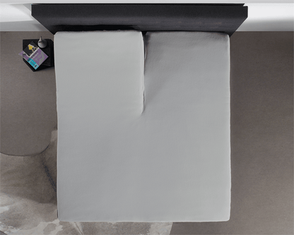 Split Topper Jersey Spannbettlaken Grau 160 x 220 cm - Palo24