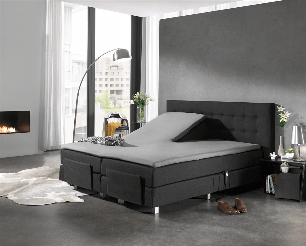 Split Topper Jersey Spannbettlaken Grau 200 x 220 cm - Palo24