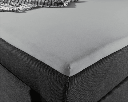 Split Topper Jersey Spannbettlaken Grau 200 x 220 cm - Palo24