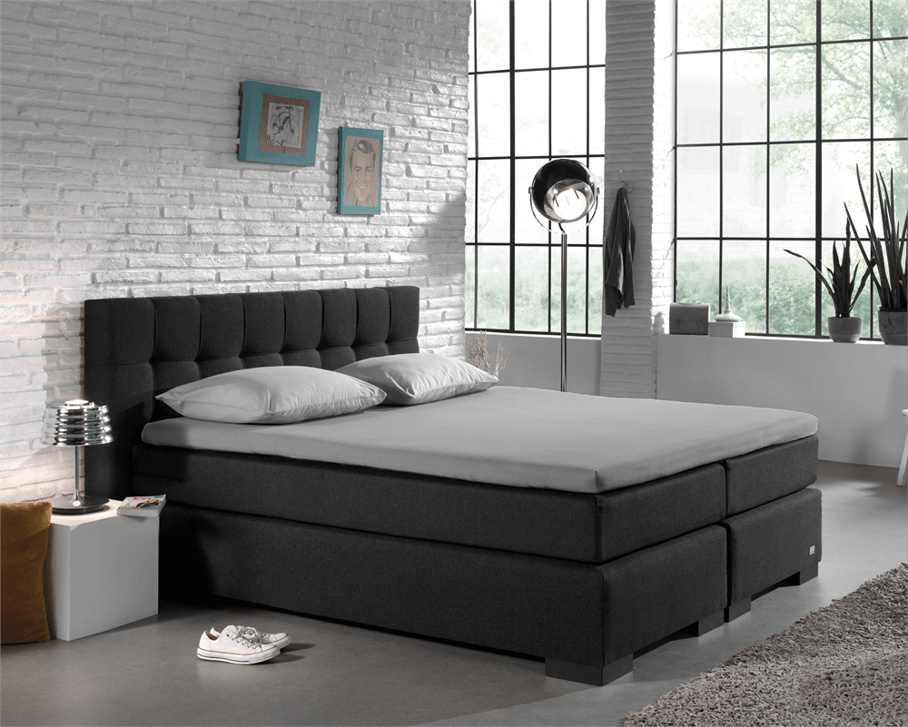 Split Topper Jersey Spannbettlaken Grau 200 x 220 cm - Palo24