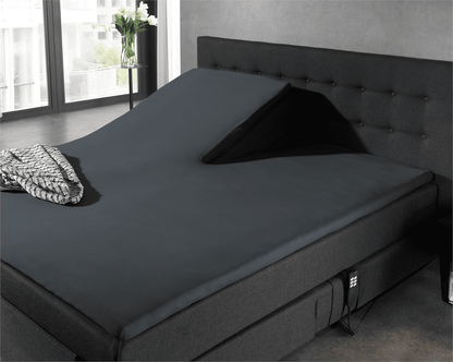 Split Topper Jersey Spannbettlaken Anthrazit 160 x 200 cm - Palo24