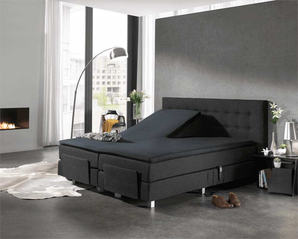 Split Topper Jersey Spannbettlaken Anthrazit 200 x 220 cm - Palo24