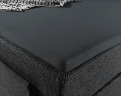 Split Topper Jersey Spannbettlaken Anthrazit 200 x 220 cm - Palo24