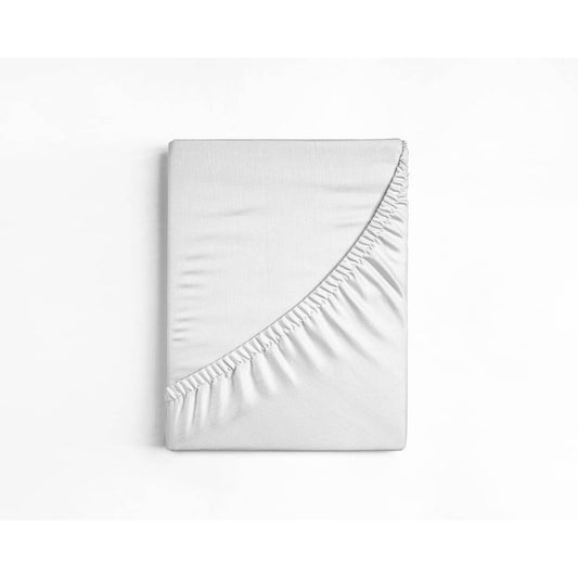 Baumwoll-Topper Spannbettlaken Weiss 180 x 200 cm - Palo24