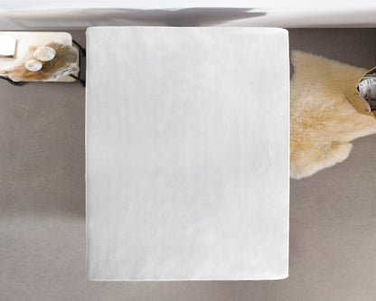 Jersey Topper Spannbettlaken Weiss 70/80/90 x 200/220 cm - Palo24