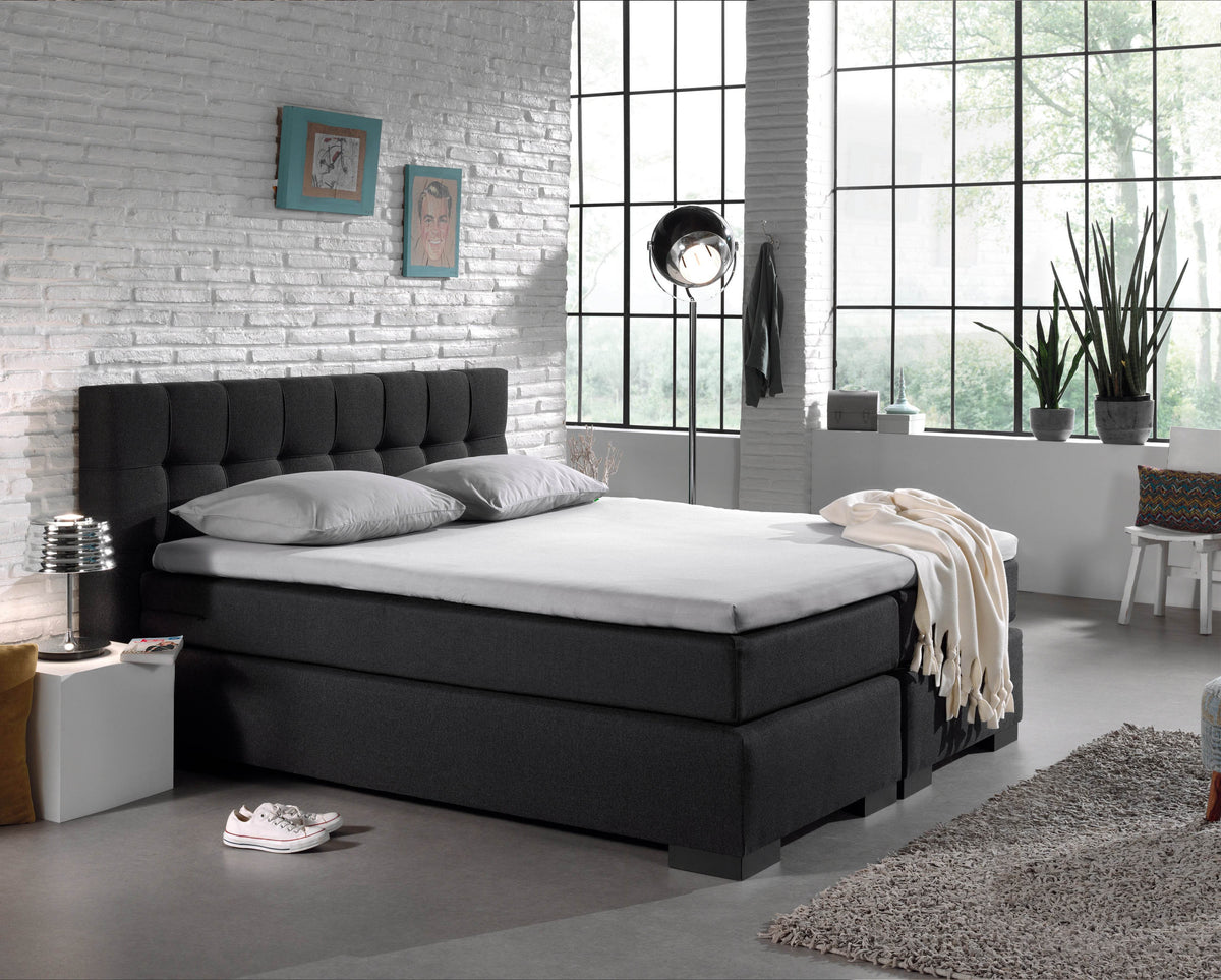 Jersey Topper Spannbettlaken Weiss 180 x 200/220 cm - Palo24