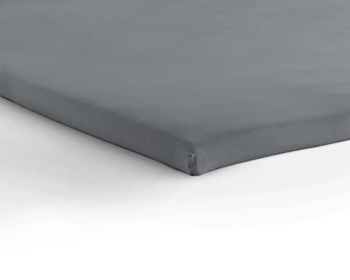 Jersey Topper Spannbettlaken Grau 70/80/90 x 200/220 cm - Palo24
