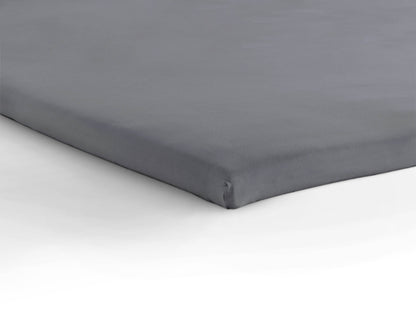 Jersey Topper Spannbettlaken Grau 70/80/90 x 200/220 cm - Palo24