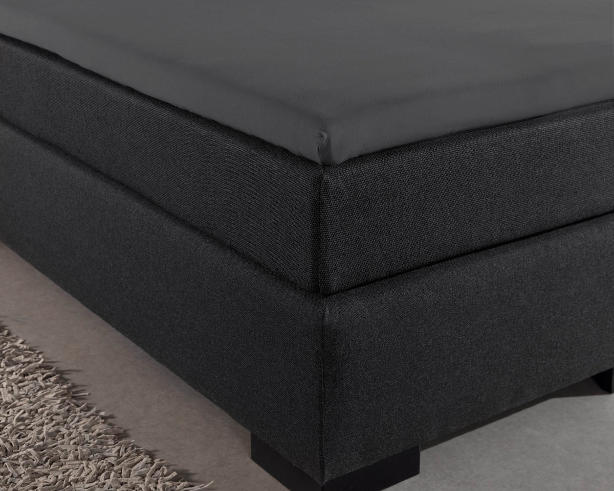 Jersey Topper Spannbettlaken Anthrazit 160 x 200/220 cm - Palo24