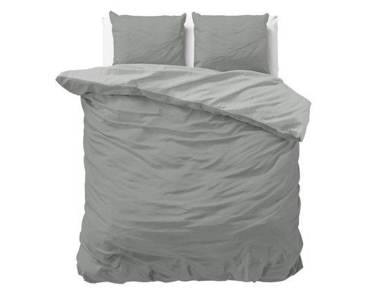 Bettbezug Twin Face Grau/Anthrazit 240x220 cm - Palo24