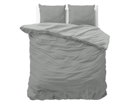 Bettbezug Twin Face Grau/Anthrazit 200x220 cm - Palo24