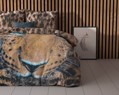Bettbezug Gepard Taupe 135x200 cm - Palo24
