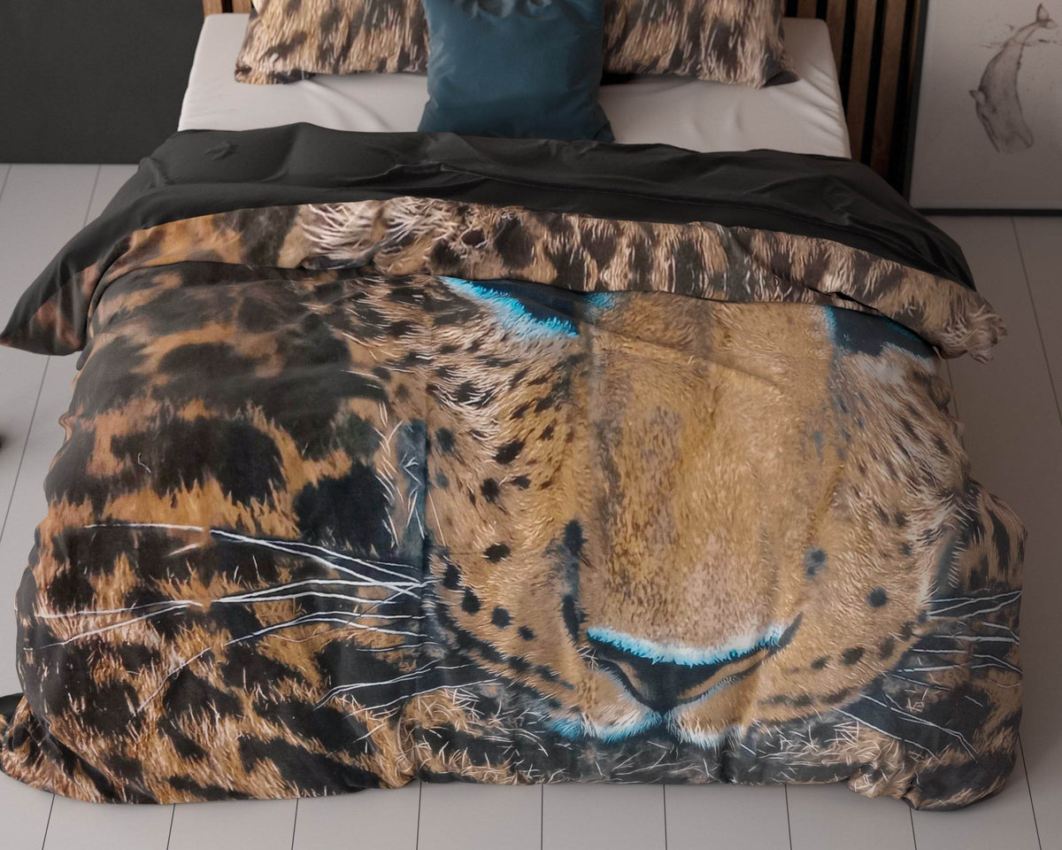 Bettbezug Gepard Taupe 135x200 cm - Palo24