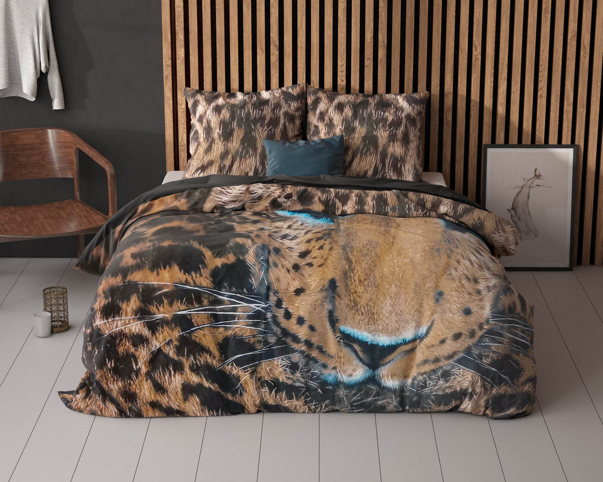 Bettbezug Gepard Taupe 200 x 220 cm - Palo24