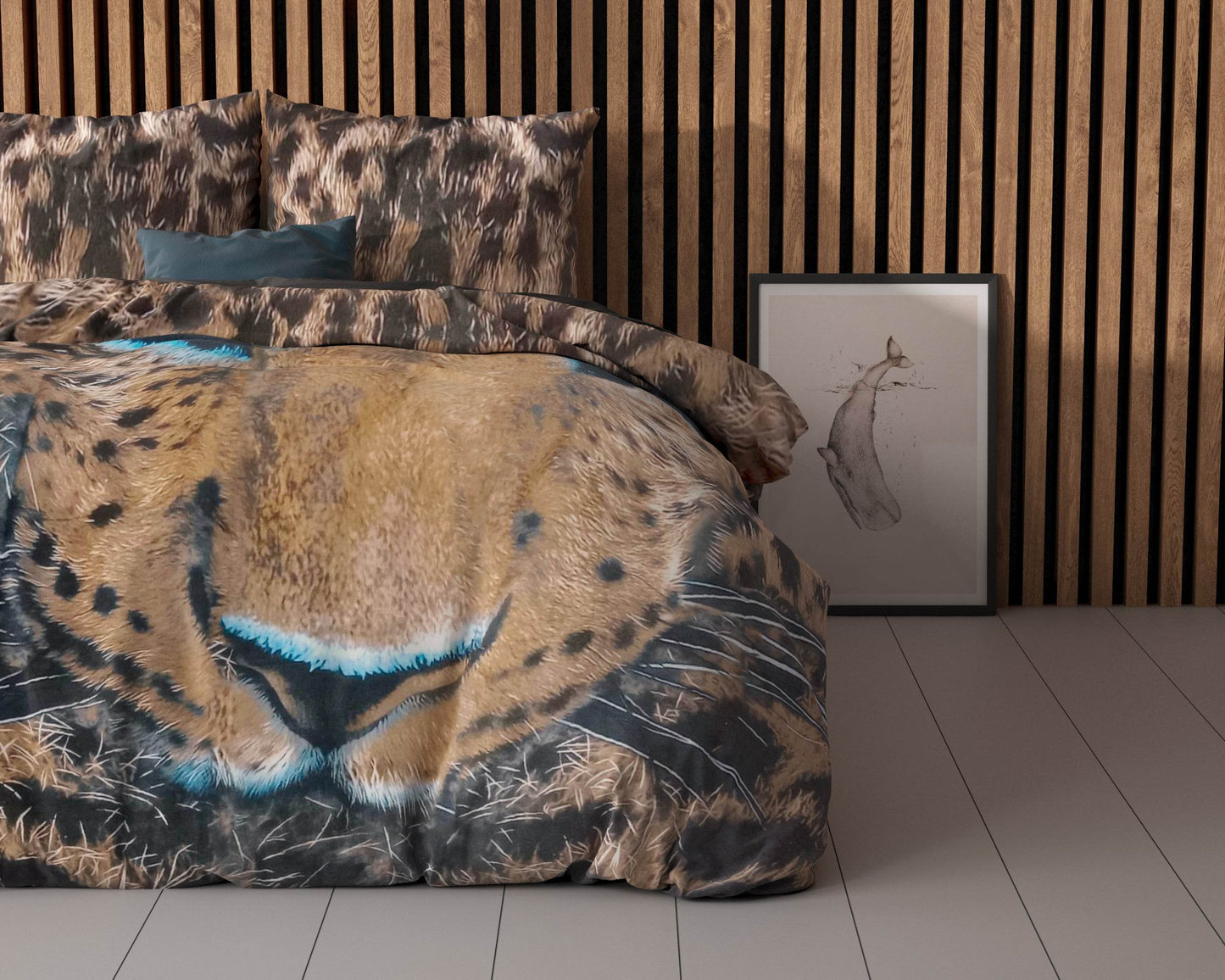 Bettbezug Gepard Taupe 240 x 220 cm - Palo24