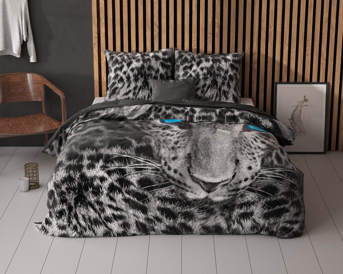 Bettbezug Gepard Grau 140 x 200/220 cm - Palo24