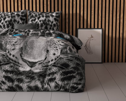 Bettbezug Gepard Grau 140 x 200/220 cm - Palo24