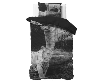 Bettbezug Tigers Grau 140 x 220 cm - Palo24