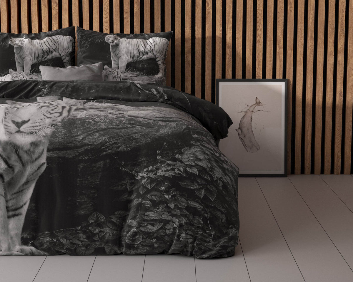 Bettbezug Tigers Grau 140 x 220 cm - Palo24