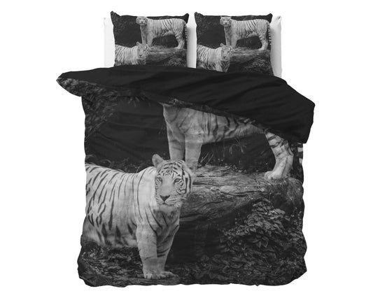 Bettbezug Tigers Grau 240 x 220 cm - Palo24