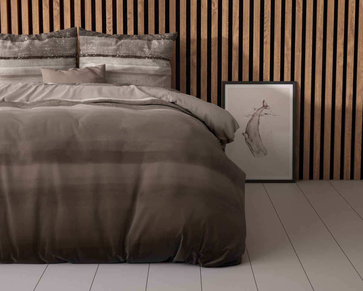 Bettbezug Marcus Taupe 200 x 220 cm - Palo24