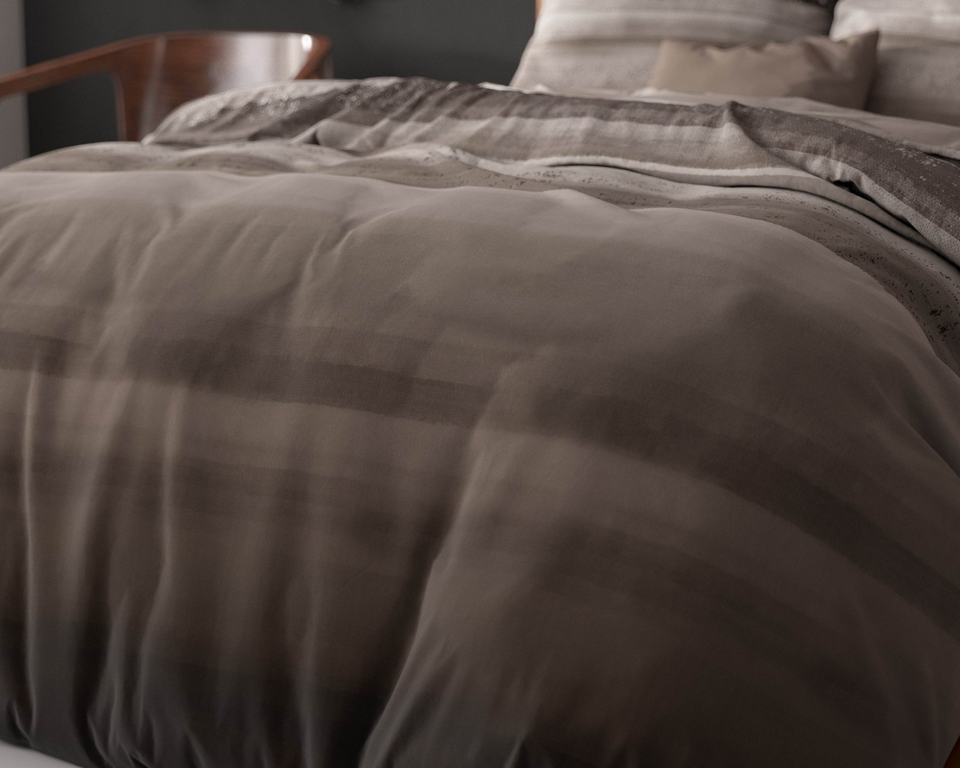 Bettbezug Marcus Taupe 200 x 220 cm - Palo24