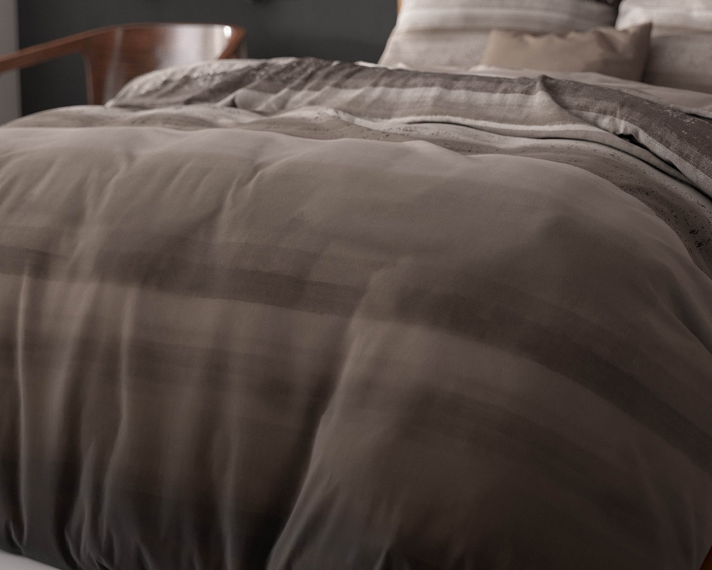 Bettbezug Marcus Taupe 240 x 220 cm - Palo24