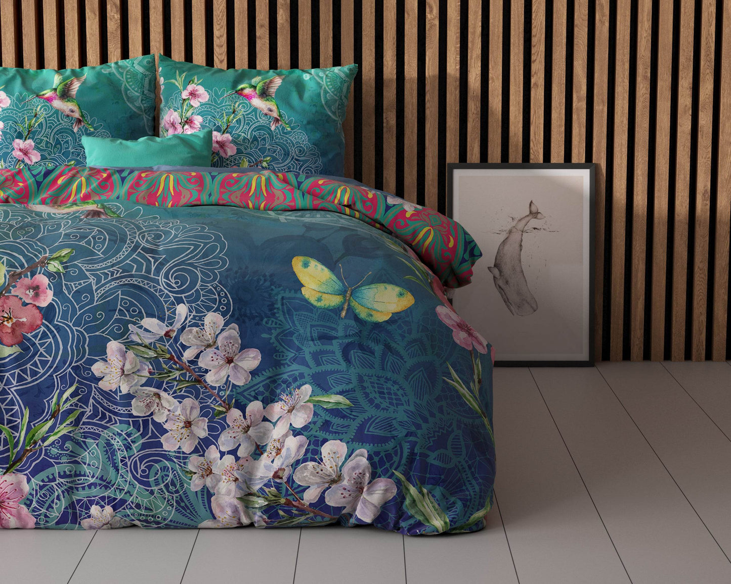 Bettbezug Brenda blau 200 x 220 cm - Palo24
