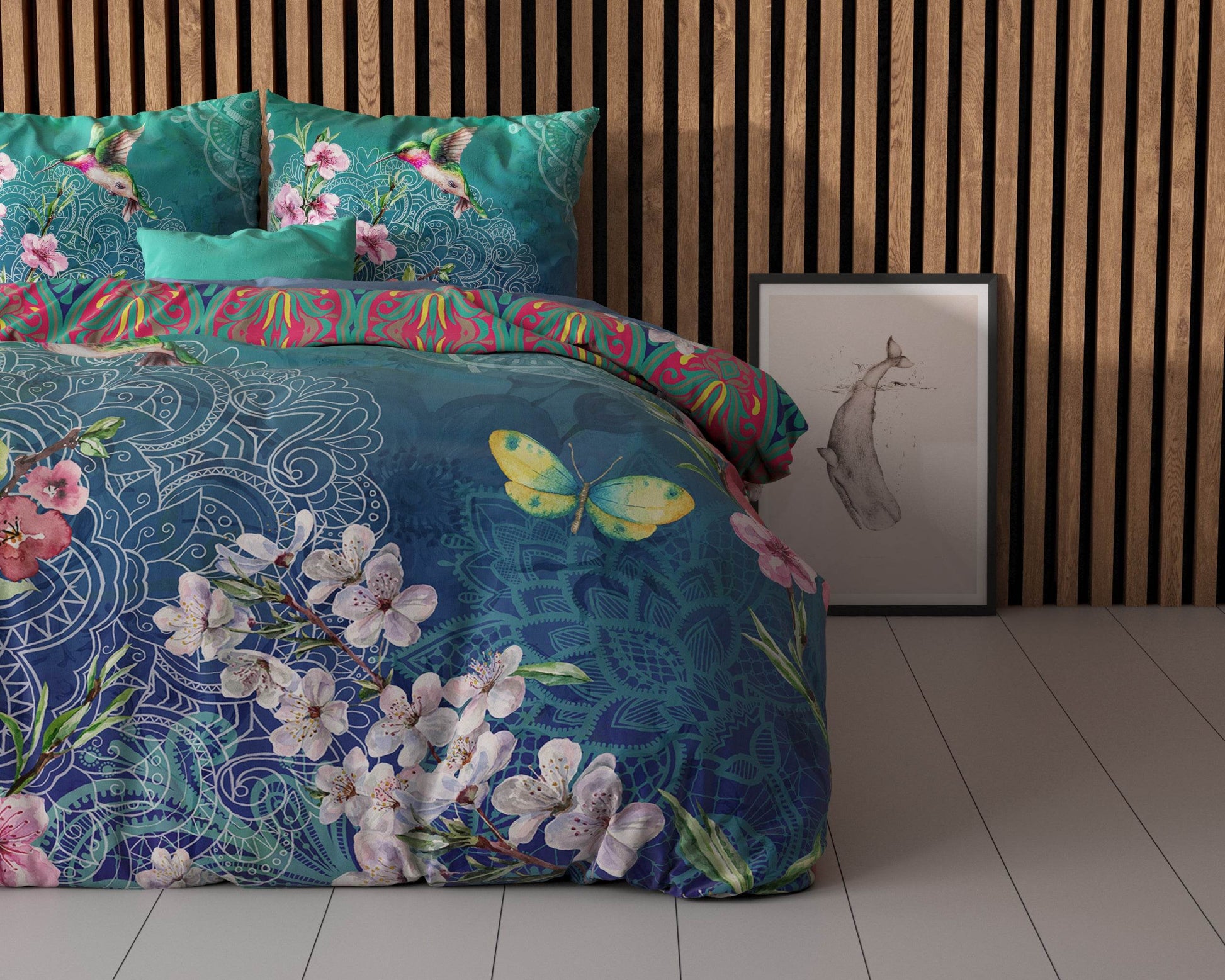 Bettbezug Brenda blau 200 x 220 cm - Palo24