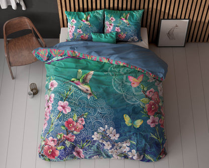 Bettbezug Brenda blau 200 x 220 cm - Palo24