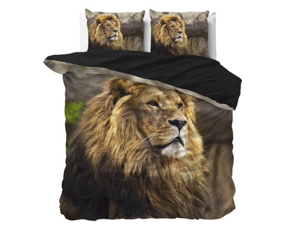 Bettbezug Lion Mind Taupe 240 x 220 cm - Palo24