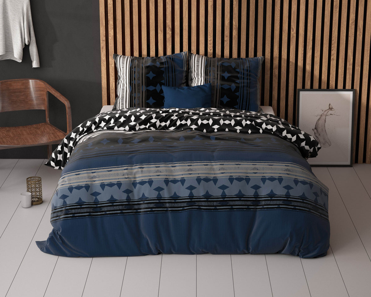 Bettbezug Scanda Navy 140 x 220 cm - Palo24