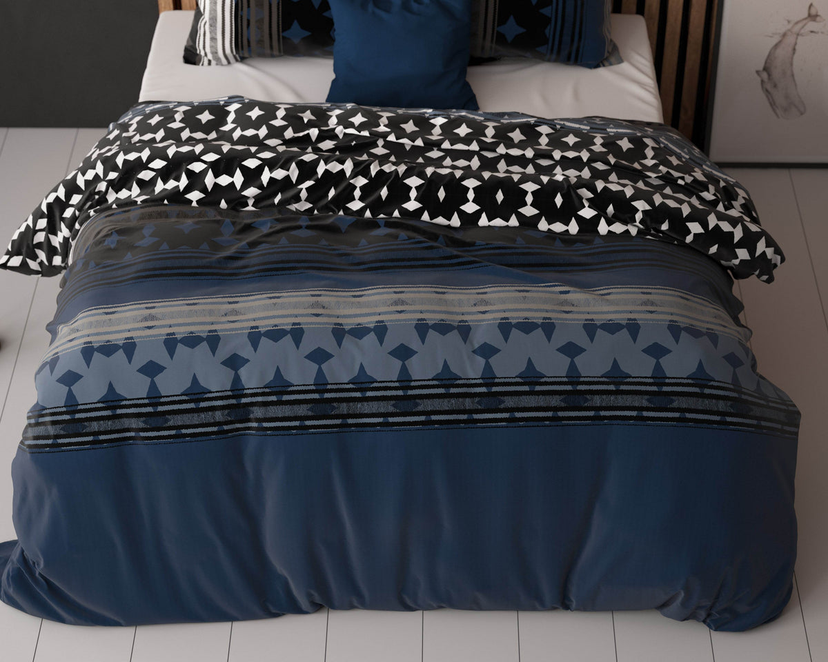 Bettbezug Scanda Navy 140 x 220 cm - Palo24