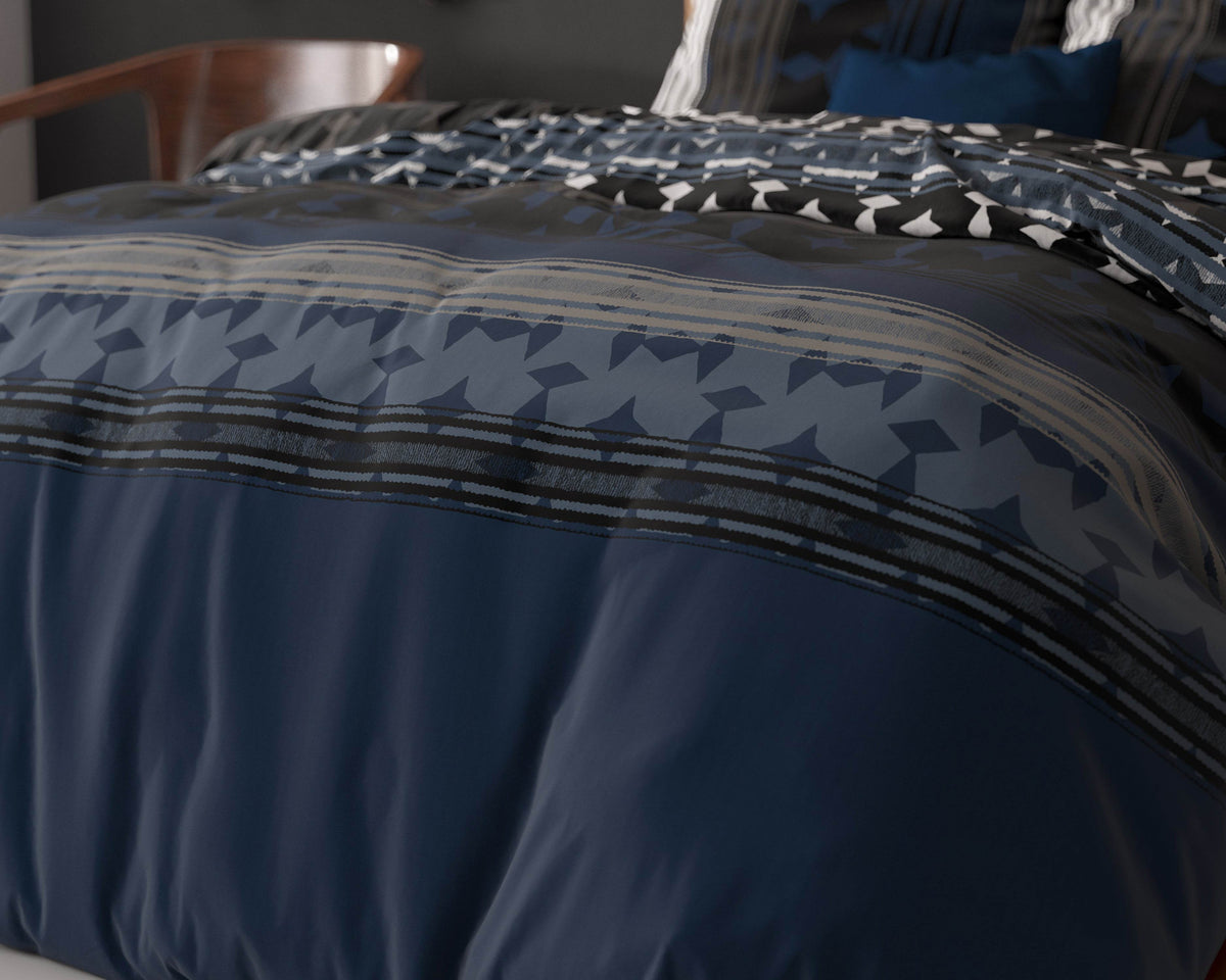 Bettbezug Scanda Navy 200 x 220 cm - Palo24