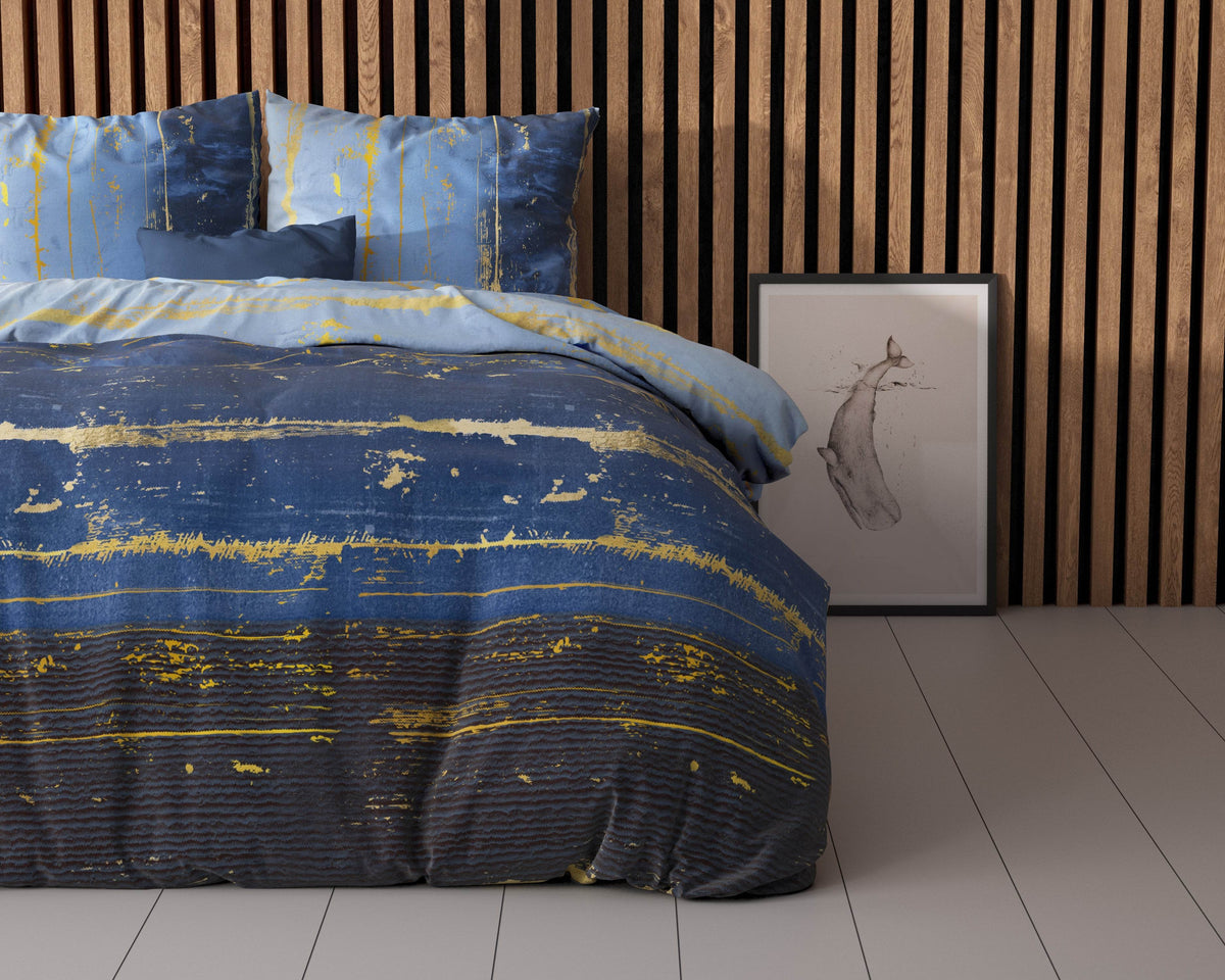 Bettbezug Scratchy blau 140 x 220 cm - Palo24