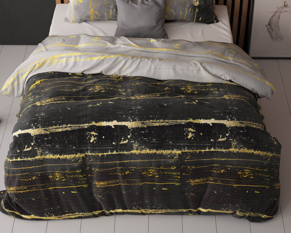 Bettbezug Scratchy Anthrazit 200 x 220 cm - Palo24