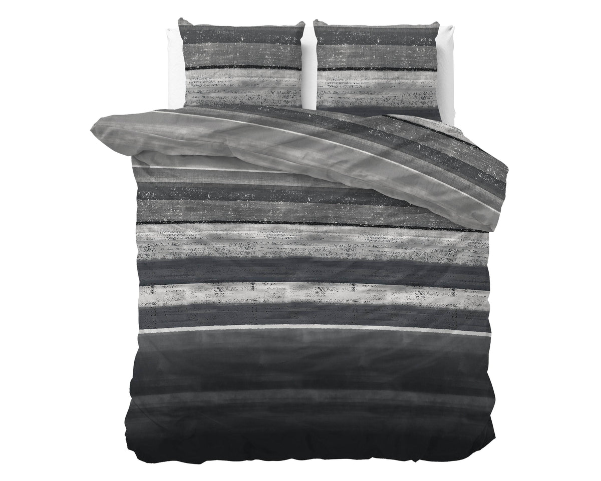 Bettbezug Flanel Marcus Grau 200 x 220 cm - Palo24