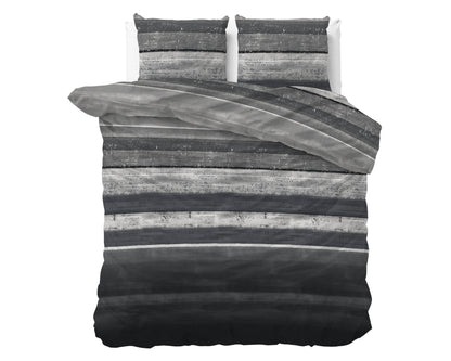 Bettbezug Flanel Marcus Grau 200 x 220 cm - Palo24