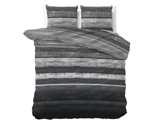 Bettbezug Flanel Marcus Grau 200 x 220 cm - Palo24