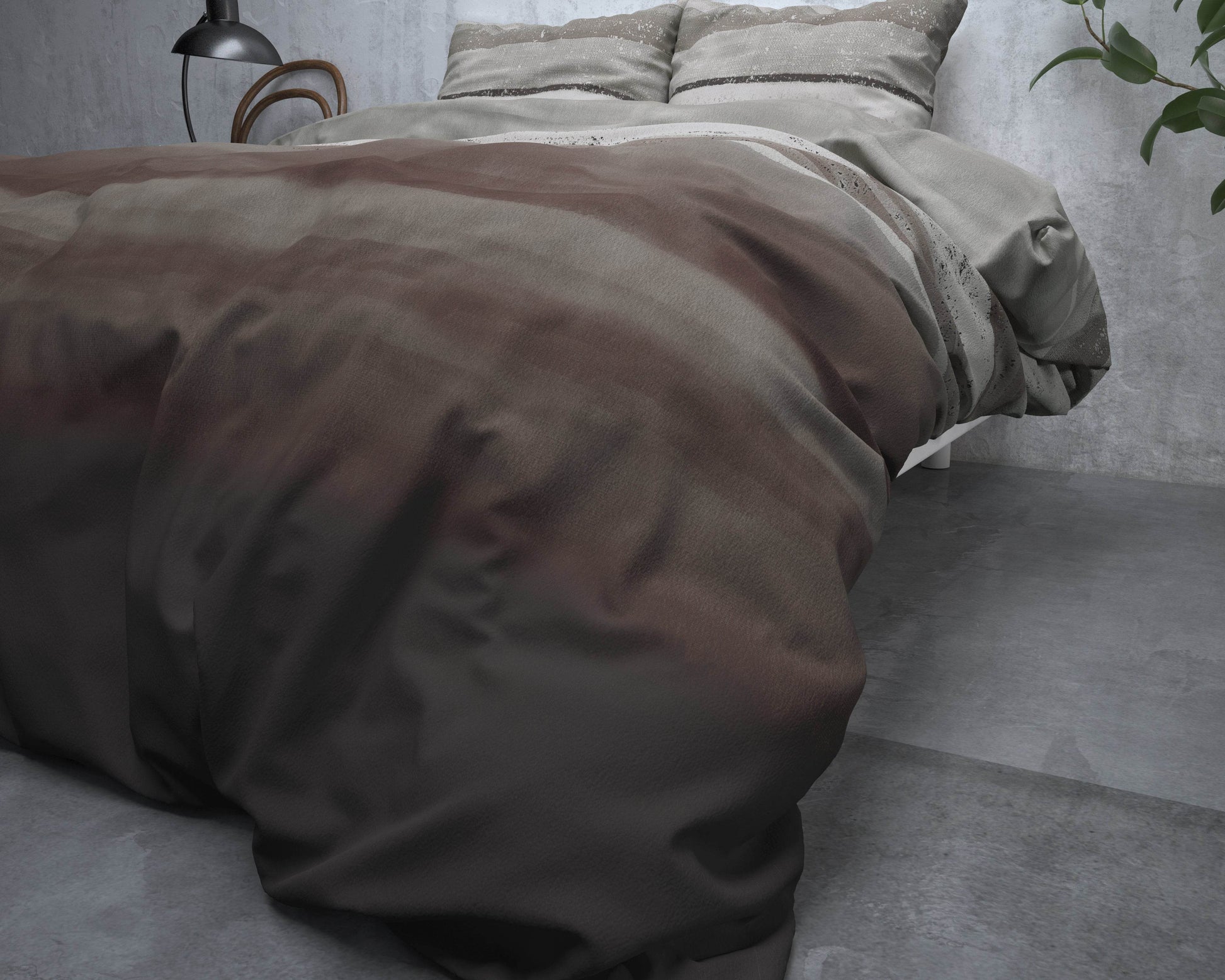 Bettbezug Flanel Marcus Taupe 140 x 220 cm - Palo24