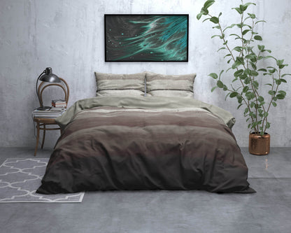 Bettbezug Flanel Marcus Taupe 240 x 220 cm - Palo24
