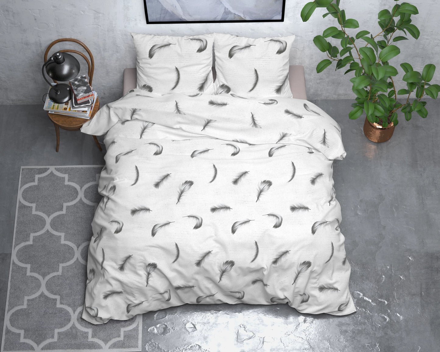Uni Bettbezug 240x200/220 cm Weiss